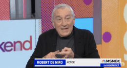 Actor Robert De Niro on MSNBC's The Weekend.