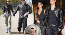 Romeo Beckham and Kim Turnbull hold hands in Paris after reigniting romance