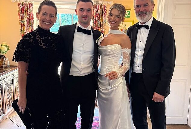 Roy Keane celebrated a family milestone as his son Aidan married his partner in a ceremony attended by their closest relatives