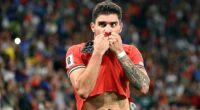 Ruben Neves fights back tears and pays touching tribute to best friend Diogo Jota after scoring dramatic late winner for Portugal in first home game since footballer's tragic death