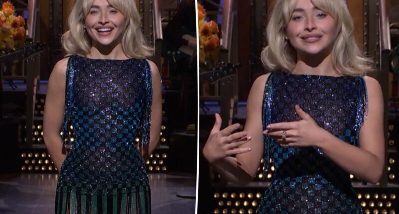Sabrina Carpenter jokes about provocative image in 'SNL' monologue