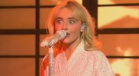 Sabrina Carpenter caused a stir on live television Saturday night after dropping the F-bomb twice during her performance on Saturday Night Live