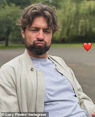 Russell Martin cut a relaxed figure as he posed for snaps taken by his girlfriend Lucy Pinder