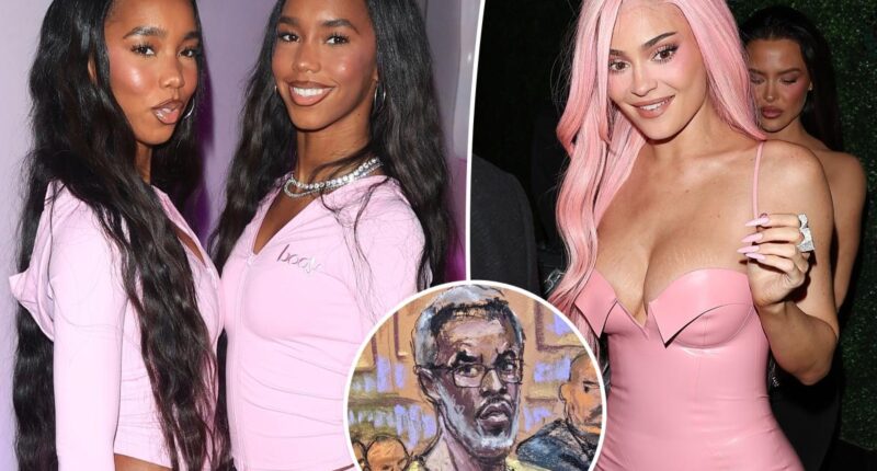 Sean 'Diddy' Combs' twin daughters attend Kylie Jenner's pop-up event