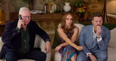 A secret off-camera discussion before The Block's 2025 auction finale may have doomed the contestants' chances of success long before the gavel came down. Pictured: Series host Scott Cam with contestants Emma and Ben