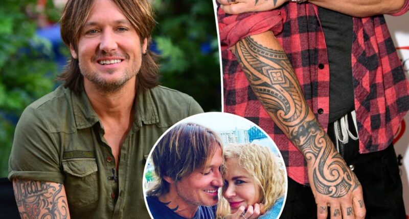 See Keith Urban's 4 tattoos dedicated to Nicole Kidman