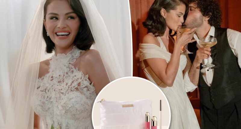Selena Gomez drops new Rare Beauty set with her wedding makeup