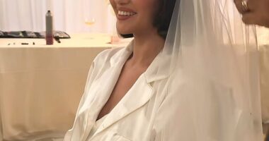 Some eagle-eyed fans caught Selena Gomez indulging in a common vice on her wedding day