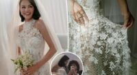 Selena Gomez’s lace wedding dress contained a hidden tribute to Benny Blanco