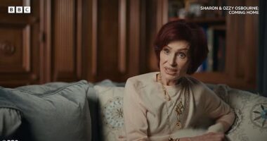 Sharon Osbourne describes the idyllic Buckinghamshire home she shares with late husband Ozzy as her 'little piece of heaven' in a new documentary, filmed before the rocker's death
