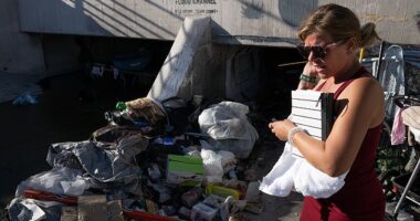 Natasha, who declined to give her full name, is one of the 1,500 homeless people living in a vast network of tunnels underneath the Las Vegas Strip