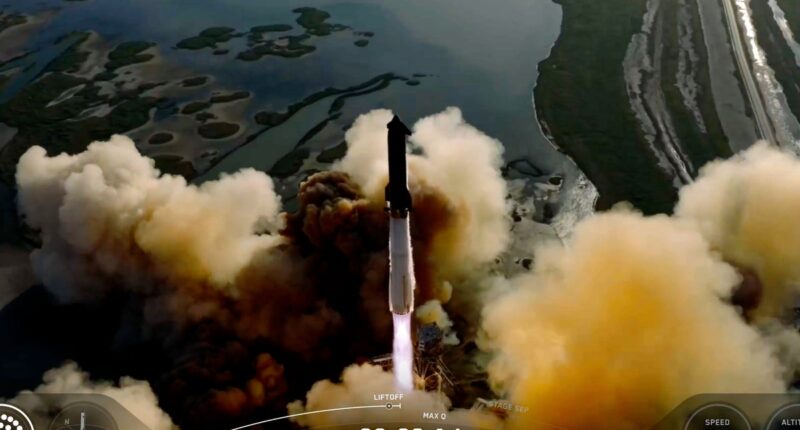 SpaceX launches 11th test flight of Elon Musk’s giant Starship rocket