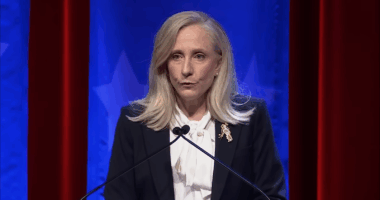 Abigail Spanberger at the debate.