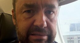 Comedian Jason Manford has shared the terrifying moment his flight rocked from side to side and was forced to abort landing amid blustery Storm Amy winds
