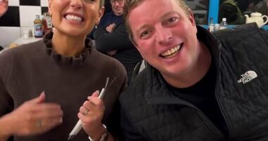 Tom Skinner and Amy Dowden headed out for breakfast on Thursday after she begged viewers to ¿be kind¿ during their controversial pairing