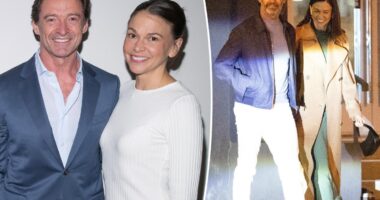 Sutton Foster cozies up to Hugh Jackman in rare pic from NYC date night