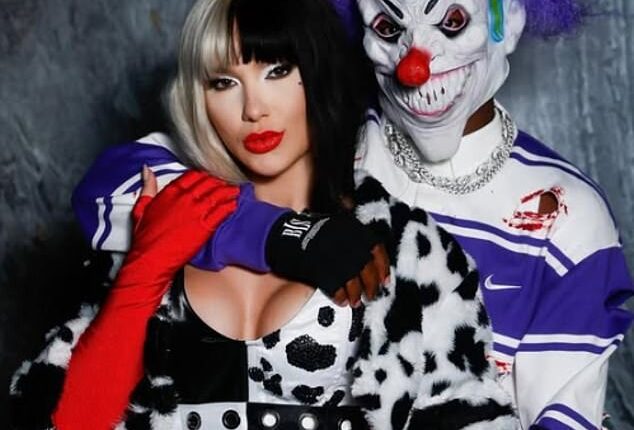 Vinicius Junior and his model girlfriend Virginia Fonseca posed for photos in their Halloween costumes