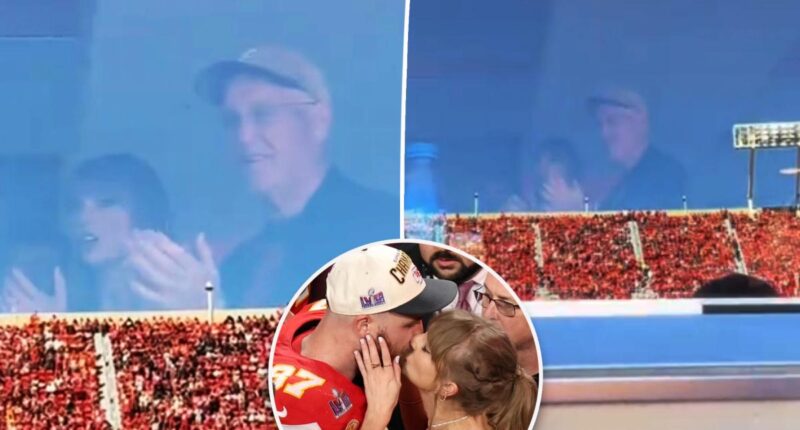 Taylor Swift avoids the cameras while cheering on Travis Kelce at Chiefs vs Raiders game