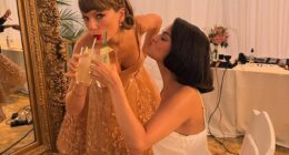Selena Gomez delighted fans on Monday by sharing the first official photos of herself and longtime best friend Taylor Swift taken at her recent wedding to Benny Blanco