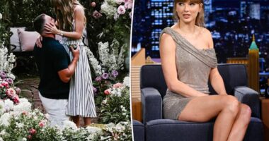 Taylor Swift explains how 'nervous' Travis Kelce gave away proposal before getting down on one knee