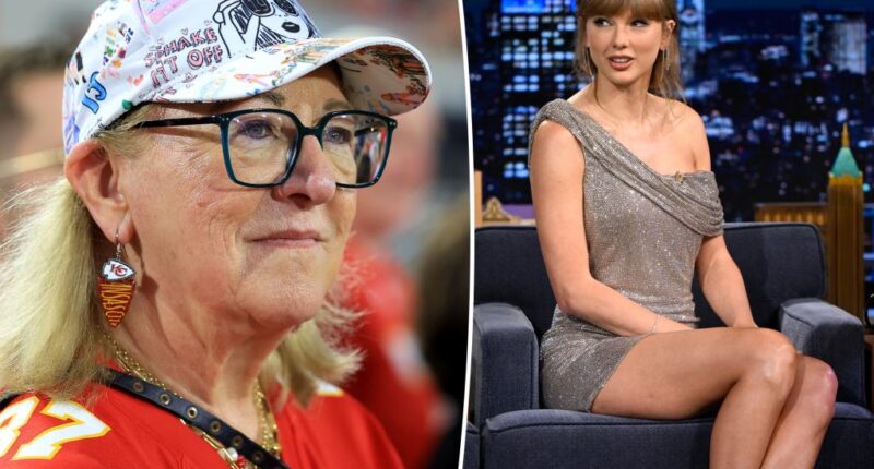 Taylor Swift was at the Chiefs game in spirit on future mom-in-law Donna Kelce's hat