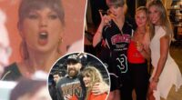 Taylor Swift wears custom jersey dress to Chiefs-Lions game