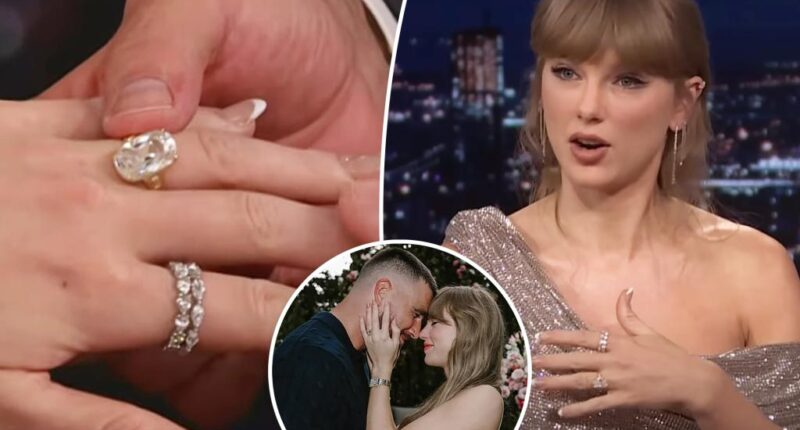 Taylor Swift wears two wedding rings on 'Jimmy Fallon' after Travis Kelce engagement