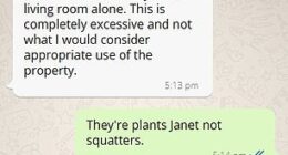 A landlord has sparked fury after threatening to kick her tenant out over a 'serious' discovery she made during an inspection