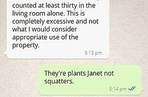 A landlord has sparked fury after threatening to kick her tenant out over a 'serious' discovery she made during an inspection