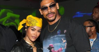 Teyana Taylor & Aaron Pierre Have Fans Gushing Over Sweet Cuddle Moment