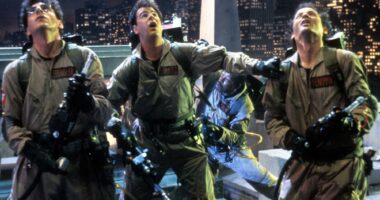 Bill Murray Dan Aykroyd and Harold Ramis in Ghostbusters