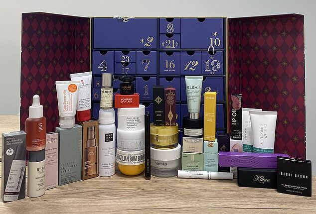 Every year, brands from Boots to Anthropologie release treasure troves of miniature miracles in the form of a beauty advent calendar - and this year’s offerings are more generous (and glamorous) than ever (pictured:John Lewis Beauty Advent Calendar, £235)