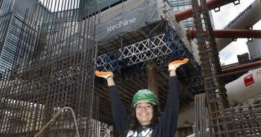 Jane Fryer visits All Hallows Staining church in Fenchurch Street and gains exclusive access to the building site below the church