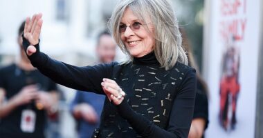 Keaton attends the LA Premiere of Love The Coopers at Los Angeles venue The Grove in 2015