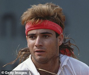 Tennis star Andre Agassi stunned fans with a throwback snap this week, offering insight into his famous barnet