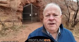 Investigator Mike King (pictured) got a first glance in the secret cave system built by a polygamous cult