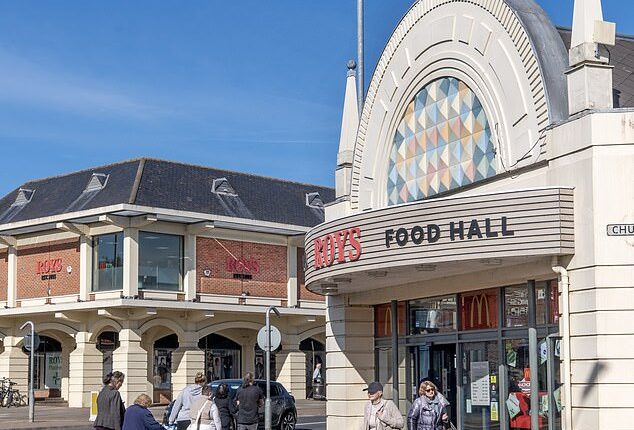 Roys shops dominate the quaint village of Wroxham, known as the capital of the Norfolk Broads