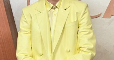 Timothee Chalamet, 29, unveiled his dramatic new look during an outing in New York City on Tuesday - and fans have been sent into a frenzy; seen in March in Hollywood