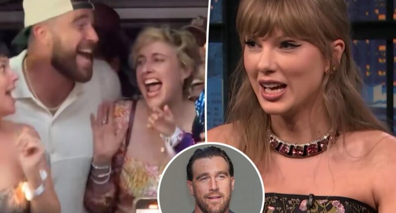 Travis Kelce mistook Hugh Grant's wife for Greta Gerwig in Eras Tour fail