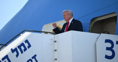 Donald Trump touched down in Israel today as Hamas begins the release of hostages as part of the historic peace deal he helped broker.
