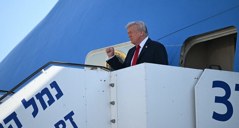 Donald Trump touched down in Israel today as Hamas begins the release of hostages as part of the historic peace deal he helped broker.