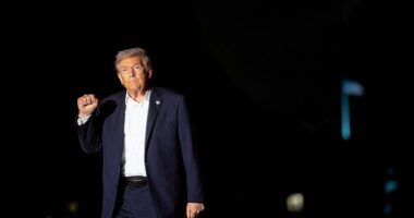 Donald Trump arrives back in Washington, DC early this morning after jetting back from Egypt