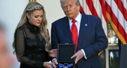 Trump praised Charlie Kirk as a ‘fearless warrior for liberty’ in Medal of Freedom speech