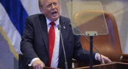 President Donald Trump tore into former Democratic Presidents Barack Obama and Joe Biden for their inability to stabilize the Middle East during his speech to Israel's parliament, the Knesset