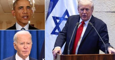 President Donald Trump tore into his predecessors and former Democratic rival for their inability to bring stability to the Middle East while addressing the Israeli parliament in a blockbuster speech on Monday. The Republican was in Israel to address the nation's main legislative body, the Knesset, and to be on the ground as Hamas turned over Israeli hostages it had held captive since the onset of the war two years ago.