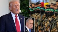 Donald Trump today promised to unleash death upon Hamas if the militants do not uphold their peace agreement with Israel . 'Numerous of our NOW GREAT ALLIES in the Middle East, and areas surrounding the Middle East, have explicitly and strongly, with great enthusiasm, informed me that they would welcome the opportunity, at my request, to go into GAZA with a heavy force and “straighten out Hamas” [sic] if Hamas continues to act badly, in violation of their agreement with us,' Trump wrote on Truth Social. The president's comments come as Vice President JD arrived in Israel for urgent talks with Benjamin Netanyahu as the Gaza peace deal hangs by a thread.