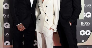 Victoria Beckham has admitted it must have been 'so tough' for Liam and Noel Gallagher 's mother during their decades-long feud in a hint towards her own feelings about issues with her son Brooklyn (Victoria, David and Brooklyn seen in 2019)