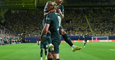 Manchester City recorded their first away Champions League win in almost a year against Villarreal on Tuesday
