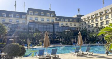 The five-star Renaissance Cairo Mirage City Hotel where more than 150 Hamas terrorists are staying alongside unsuspecting Western tourists