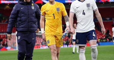 Harry Kane, Jordan Pickford, and Declan Rice comprise the only nailed-on members of England's spine